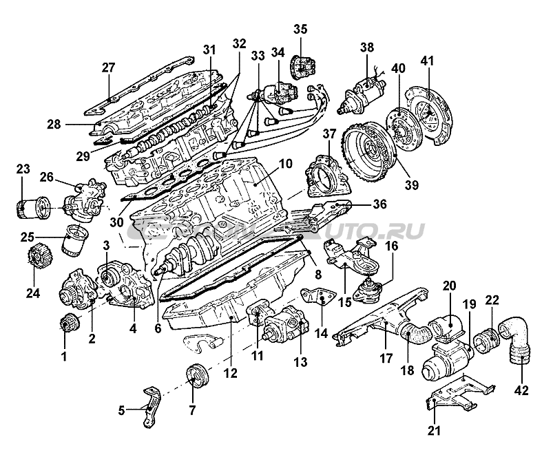 Снятие и установка двигателя audi 80 b4. 2.1.1. снятие и установка двигателя (4-цилиндровые модели)