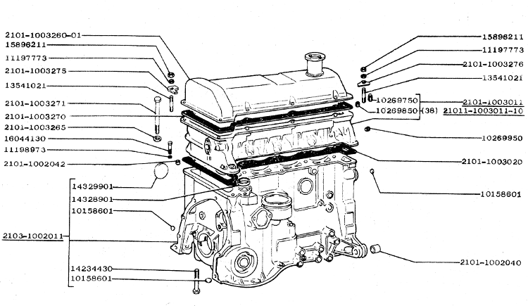 Эксплуатационные параметры мотора 21011