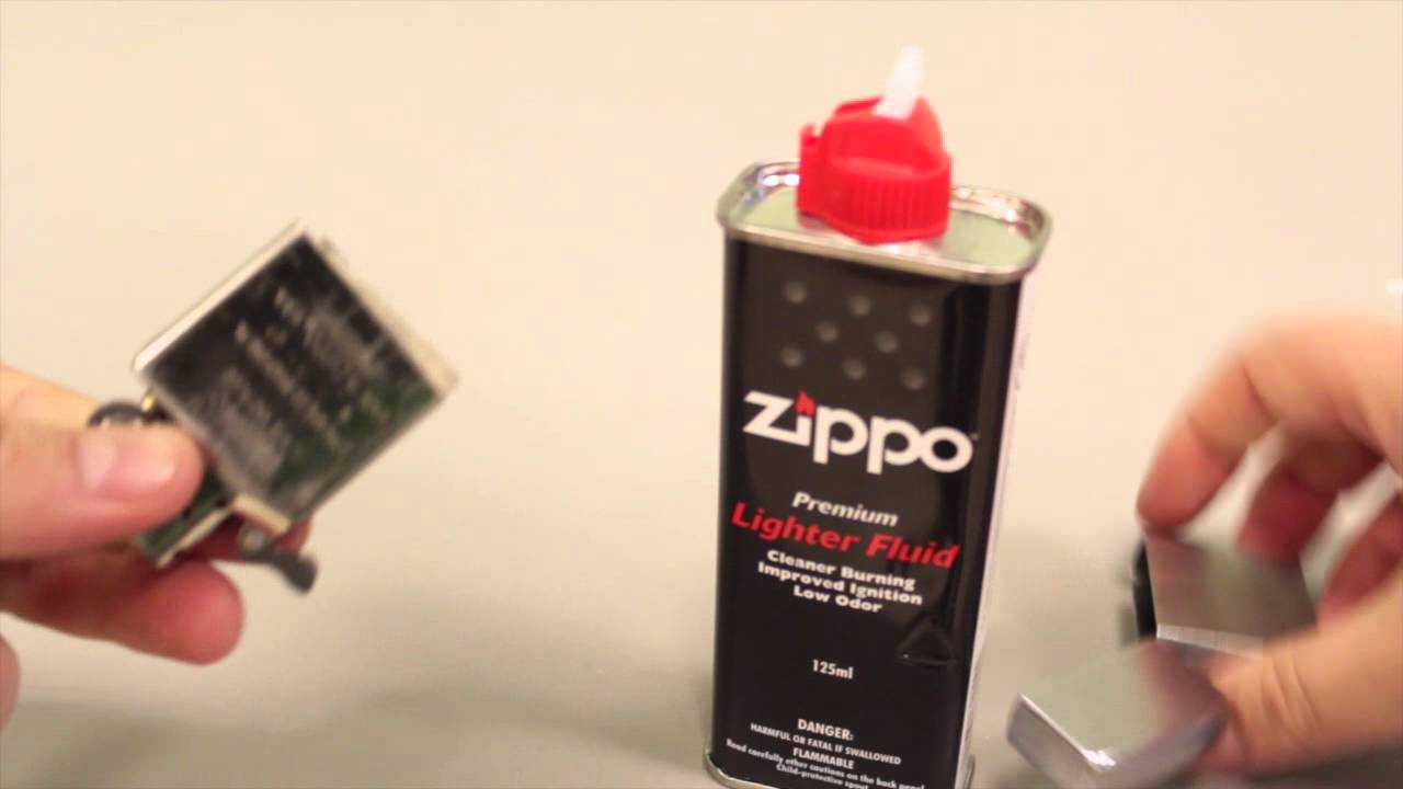 Как заправить зажигалку zippo?