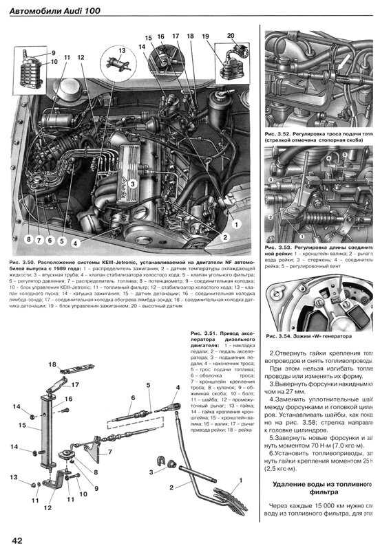 Основные технические характеристики двигателей Audi 80 Параметры технического обслуживания силовых агрегатов Описание основных неисправностей