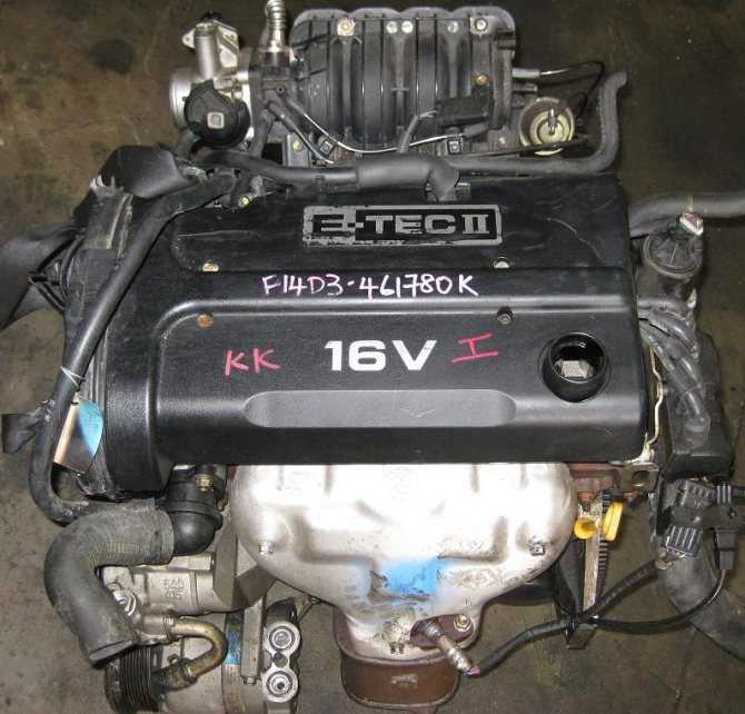 Двигатель chevrolet aveo\lacetti 1.4 л f14d3 характеристики двигателя f14d3