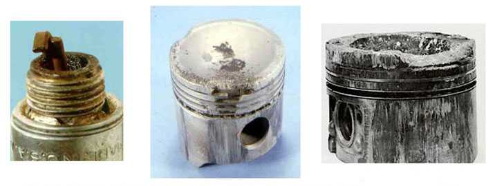 Суть и причины детонации инжекторного и карбюраторного двигателя в различных режимах