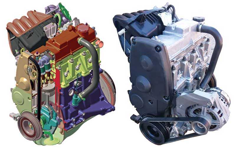 Создан двигатель 21114 ради обеспечения экостандарта Евро-3 и повышения объема до 1,6 л Улучшена геометрия камеры сгорания, использована фазировка впрыска, катализатор встроен в выпускной коллектор